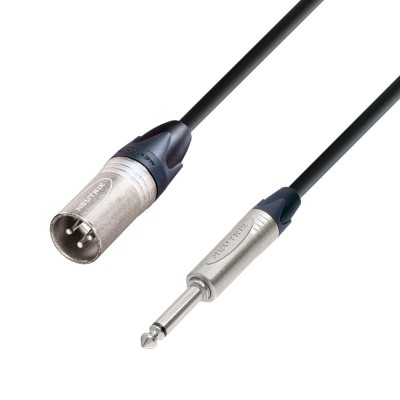 Microphone Cable Neutrik XLR male to 6.3 mm Jack mono 1.5 m
