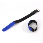 Hook and Loop Cable Tie 300 x 20 mm blue