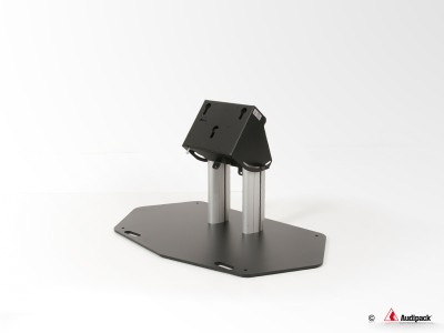 Flat panel floor monitor stand, 400mm, inclinable 30-60°, max 55", max. 60kg