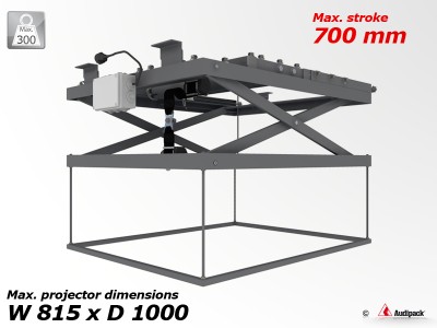 Ceiling Lift 1090, one stroke, 185-700mm, max, load 300kg
