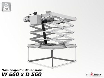 Ceiling Lift 5050, four strokes, 230-1800mm, max. load 30kg