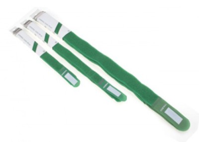 (60) Cable wrap 38cm green 5 pieces