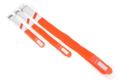 (60) Cable wrap 38cm orange 5 pieces