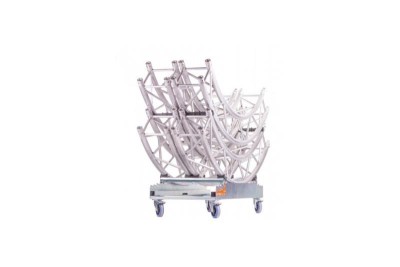 Strong Girl truss 30 with 4x 125mm castor with brake