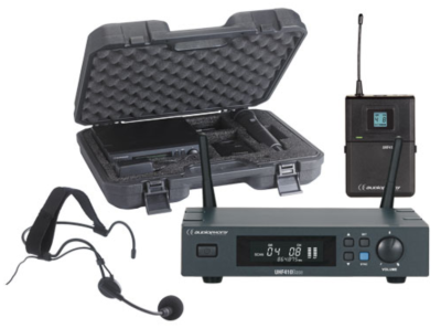 Audiophony Pack Uhf410-Head - UHF receiver +body+heaset microphone+carrying case