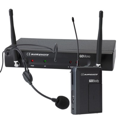 Audiophony Pack go head - UHF wireless set, freehead + freebody + freemono