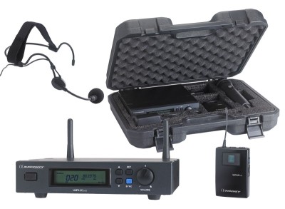 Audiophony PACK-UHF410-Head Pack avec un récepteur UHF true diversity + un body pack et un