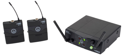 Wireless system for guitar, bass & instruments, 2x PT40 Mini pocket transmitter
