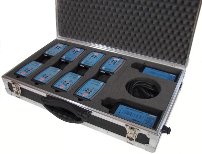 Empty Flight-Case to carry 8 Beltpack Compact + 2 Chargers WBPC-200