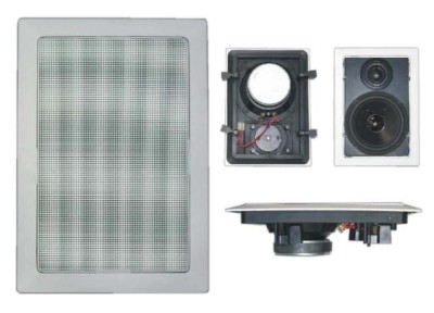 (12) (EOL) 5.25" two-way rectangular ceiling speaker 8 ohms / 60 watts, white