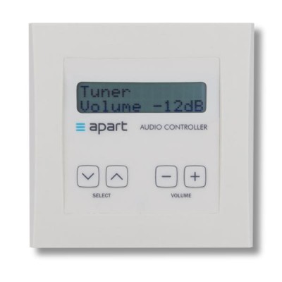 (20) Apart DIWAC Digital  wall control with 2 line LCD display. Buttons for source selection