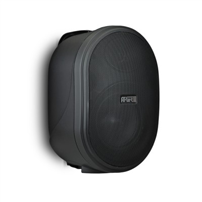 (2) Design mono active cabinet speaker, 8" coated paper cone woofer + 1" silk do