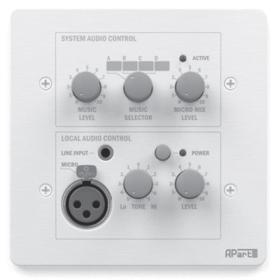 (12) Optional remote panel for PM1122 with music selection, music volume and mic