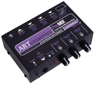 Art ProMIX - Three Channel Microphone Mono Mixer