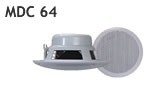 MDC64, waterproof, voice coil inwall LS, round, 100W, white (2pc) price per Pair