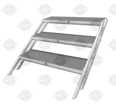 Three steps, universal stair assembly for All Terrain stage - for 60cm & 80cm hi