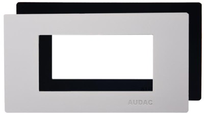 Audac CP45CF2/B - COVER FRAME FOR 45X45MM WALL PANEL - 2 UNIT - BLACK