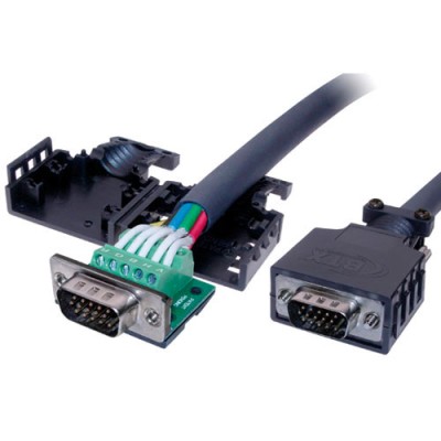 D-sub Hood for screwable D-sub connectors, Suitable for: AB4000, AB4001, AB4002,