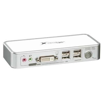 Compact DVI / USB KVM Switch + Audio, Type: DVI / USB KVM switch + audio