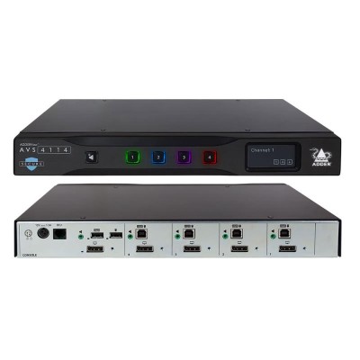 Adder AdderView Secure  4-port DP/HDMI 4K/60 SINGLE HEAD 4 port