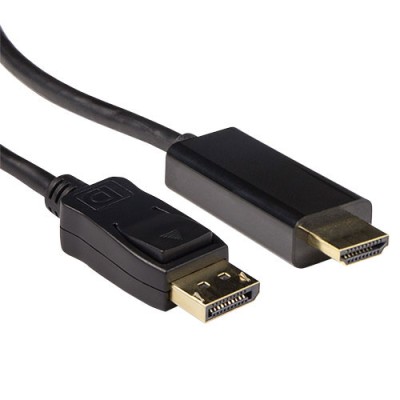 Conversion cable DisplayPort male - HDMI-A male. Length: 1.80 m