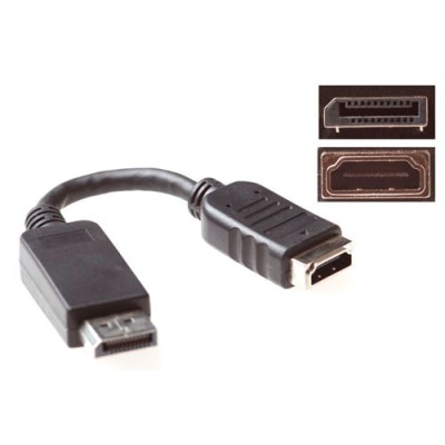 Conversion cable DisplayPort male - HDMI A female. Length: 0.15 m