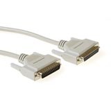 Serial 1:1 connection cable 25 pin D-sub male - 25 pin D-sub female. Length: 1,8
