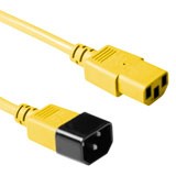 230V connection cable C13 - C14 yellow, Length: 1,80 m