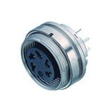 Series 680 socket front fastened female. Type: 4 pole