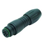 Serie 720 Snap-in connectors female. Type: 3 pole black