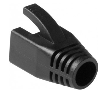 Cable Boots - 7,0 mm CAT6A FTP / S-FTP Cable, Colour: Black (25 pieces)