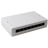 Surface mounted box unshielded 8 ports. Type: CAT6