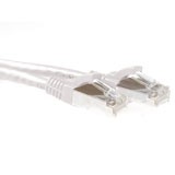CAT6A S/FTP PiMF patch cable snagless white. Length: 2,00 m