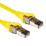 ACT Yellow 5 meter SFTP CAT8 patch cable snagless with RJ45 connectors