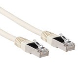 CAT6A S/FTP PiMF LSZH patch cable off-white. Length: 0.50 m
