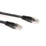 CAT6 U/UTP patch cable black. Length: 2,00 m