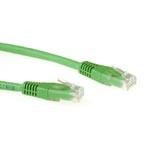 CAT6 U/UTP LSZH patch cable green. Length: 0,50 m