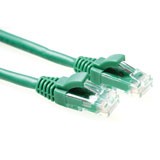 CAT6 U/UTP component level patch cable green. Length: 0,50 m