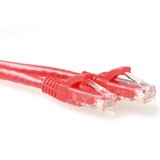 CAT6 U/UTP patch cable red snagless,, Length: 0,50 m