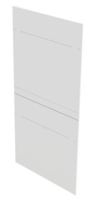 Minkels Nexpand Express sidepanel, 47 U, 80 cm deep, white