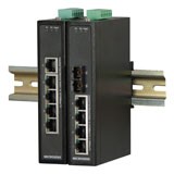 5 Port Fast Ethernet industrial switches with PoE entry line. Type: 4x 10/100Bas