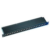 Patchpanel 24-poorts Shielded with cover. Category: CAT5E