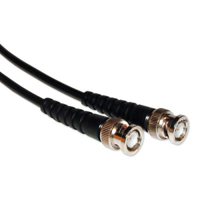 RG-59 patch cable black 75 Ohm, Length: 3,00