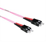 SC-SC 50/125æm OM4 Duplex fiber optic patch cable, Length: 2,00 m