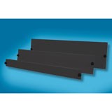 Blanking panel for tool-less mounting, Type: 1U grey