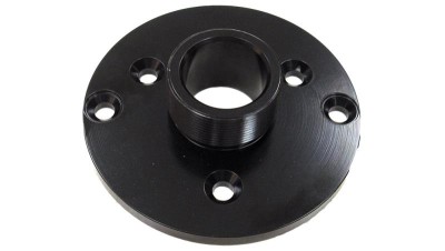 Adapter for mounting a 1" bolt-on driver on a 1" screw-on horn.