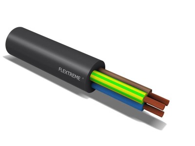 Rubber Cable Black Prysmian, 3*1,5mm² H07RN-F per meter