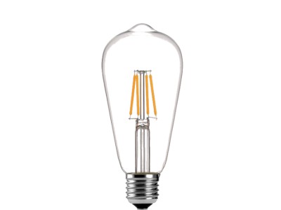 ST64C - PLASTIC CLEAR - 4W - 2700K - NOT DIMMABLE