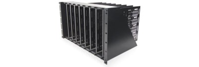 Universal 19'' 6RU Rack Shelf Unit (8 sliding vertical shelves)