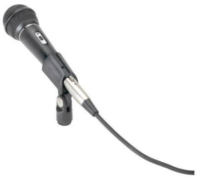 Microphone electret à main